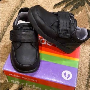 Stride rite baby boys black dress shoes 4.5m